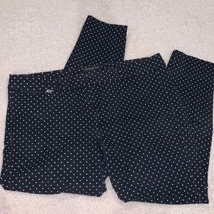 Polka Dot Banana Republic Cropped Slacks